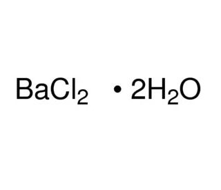 Barium chloride dihydrate (CAS 10326-27-9) - chemical structure image