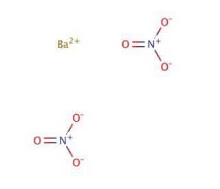 Barium nitrate (CAS 10022-31-8) - chemical structure image