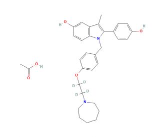 Bazedoxifene-d4 Acetate (CAS 1133695-49-4) - chemical structure image