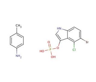 BCIP p-toluidine salt (CAS 6578-06-9) - chemical structure image