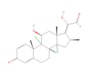 Beclomethasone-&Delta;17,20 21-Aldehyde (CAS 1174035-77-8) - chemical structure image