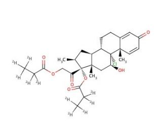 Beclomethasone Dipropionate-d10 (CAS 5534-09-8 (unlabeled)) - chemical structure image
