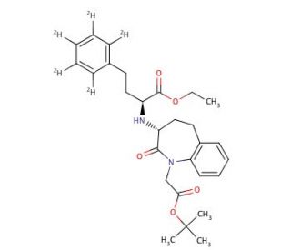 Benazepril tert-Butyl Ester d5 (CAS 1356010-96-2) - chemical structure image