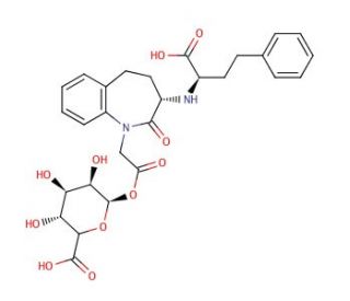 Benazeprilat Acyl-&beta;-D-glucuronide - chemical structure image