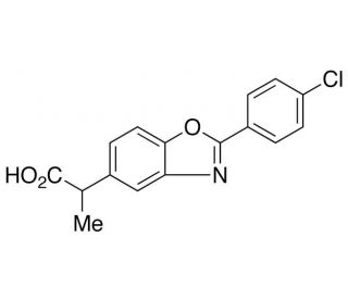 Benoxaprofen (CAS 51234-28-7) - chemical structure image