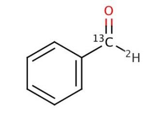 Benzaldehyde-&alpha;-13C,&alpha;-d1 (CAS 155638-70-3) - chemical structure image