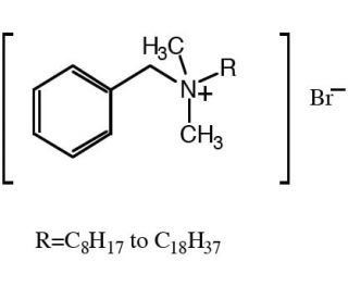 Benzalkonium bromide (CAS 91080-29-4) - chemical structure image