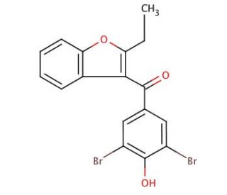Benzbromarone (CAS 3562-84-3) - chemical structure image