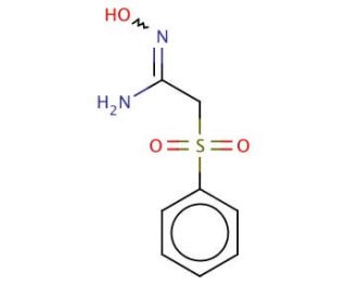 (Benzenesulphonyl)acetamide oxime (CAS 17665-60-0) - chemical structure image