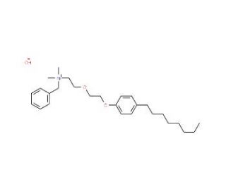 Benzethonium hydroxide solution (CAS 498-77-1) - chemical structure image