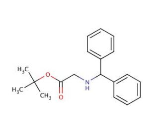 Benzhydrylaminoacetic Acid tert-Butyl Ester (CAS 158980-46-2) - chemical structure image