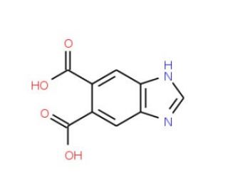 Benzimidazole-5,6-dicarboxylic acid (CAS 10351-75-4) - chemical structure image