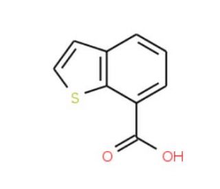 Benzo[b]thiophene-7-carboxylic acid (CAS 10134-98-2) - chemical structure image