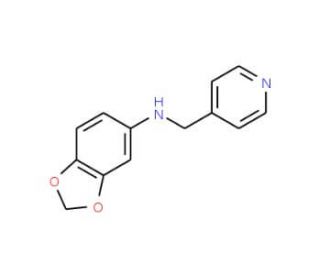 Benzo[1,3]dioxol-5-yl-pyridin-4-ylmethyl-amine - chemical structure image