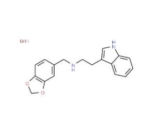 Benzo[1,3]dioxol-5-ylmethyl-[2-(1H-indol-3-yl)-ethyl]-amine hydrobromide - chemical structure image