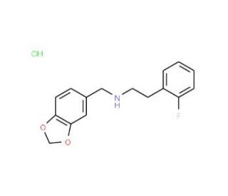 Benzo[1,3]dioxol-5-ylmethyl-[2-(2-fluoro-phenyl)-ethyl]-amine hydrochloride - chemical structure image