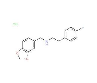 Benzo[1,3]dioxol-5-ylmethyl-[2-(4-fluoro-phenyl)-ethyl]-amine hydrochloride (CAS 435345-36-1) - chemical structure image