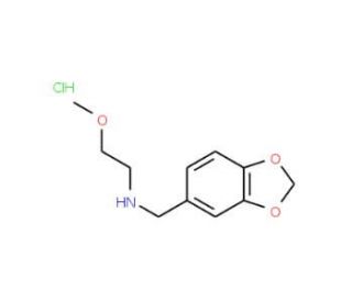 Benzo[1,3]dioxol-5-ylmethyl-(2-methoxy-ethyl)-amine hydrochloride - chemical structure image