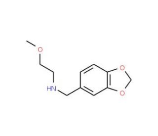 Benzo[1,3]dioxol-5-ylmethyl-(2-methoxy-ethyl)-amine - chemical structure image