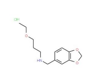 Benzo[1,3]dioxol-5-ylmethyl-(3-ethoxy-propyl)-amine hydrochloride - chemical structure image