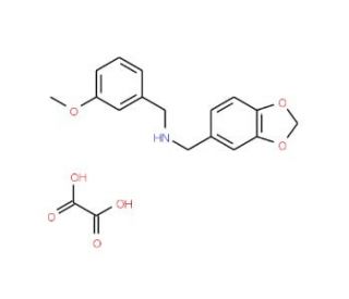 Benzo[1,3]dioxol-5-ylmethyl-(3-methoxy-benzyl)-amine oxalate - chemical structure image
