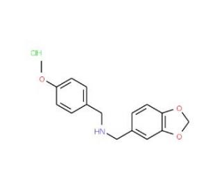 Benzo[1,3]dioxol-5-ylmethyl-(4-methoxy-benzyl)-amine hydrochloride - chemical structure image