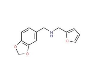 Benzo[1,3]dioxol-5-ylmethyl-furan-2-ylmethyl-amine - chemical structure image