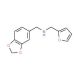 Benzo[1,3]dioxol-5-ylmethyl-furan-2-ylmethyl-amine - chemical structure image