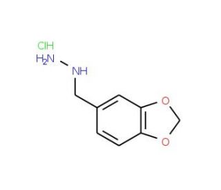 Benzo[1,3]dioxol-5-ylmethyl-hydrazine hydrochloride - chemical structure image