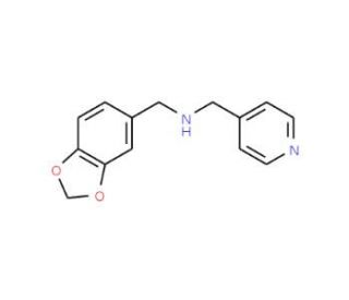 Benzo[1,3]dioxol-5-ylmethyl-pyridin-4-ylmethyl-amine (CAS 353779-52-9) - chemical structure image