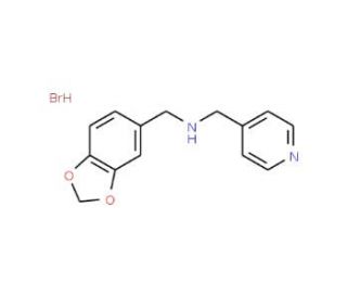Benzo[1,3]dioxol-5-ylmethyl-pyridin-4-ylmethyl-amine hydrobromide (CAS 1185298-32-1) - chemical structure image