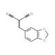 (Benzo[3,4-d]1,3-dioxolan-5-ylmethylene)methane-1,1-dicarbonitrile (CAS 2972-82-9) - chemical structure image