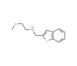 Benzo[b]thiophen-2-ylmethyl-(2-methoxy-ethyl)-amine - chemical structure image
