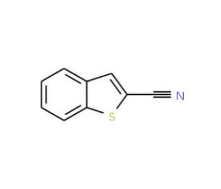Benzo[b]thiophene-2-carbonitrile (CAS 55219-11-9) - chemical structure image