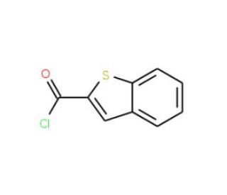 Benzo[b]thiophene-2-carbonyl chloride (CAS 39827-11-7) - chemical structure image