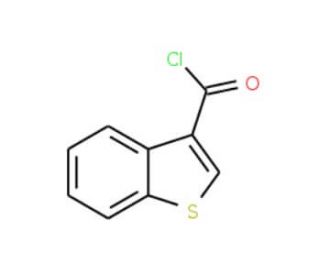 Benzo[b]thiophene-3-carbonyl chloride (CAS 39827-12-8) - chemical structure image