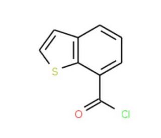 Benzo[b]thiophene-7-carbonyl chloride (CAS 120081-47-2) - chemical structure image