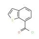 Benzo[b]thiophene-7-carbonyl chloride (CAS 120081-47-2) - chemical structure image