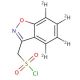 Benzo[d]isoxazol-3-yl-methanesulfonyl-d4 Chloride (CAS 73101-65-2 (unlabeled)) - chemical structure image