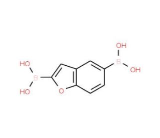 Benzofuran-2,5-yldiboronic acid (CAS 913835-69-5) - chemical structure image