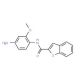 Benzofuran-2-carboxylic acid (4-amino-2-methoxy-phenyl)-amide (CAS 335210-03-2) - chemical structure image