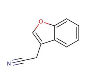 Benzofuran-3-acetonitrile (CAS 52407-43-9) - chemical structure image
