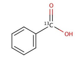 Benzoic acid-&alpha;-13C (CAS 3880-99-7) - chemical structure image