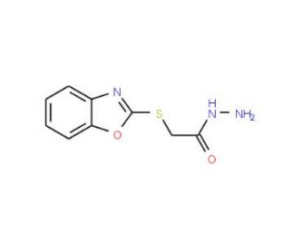 (Benzooxazol-2-ylsulfanyl)-acetic acid hydrazide (CAS 113546-63-7) - chemical structure image