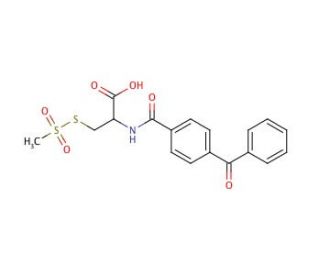 Benzophenone-4-carboxamidocysteine Methanethiosulfonate (CAS 317821-69-5) - chemical structure image