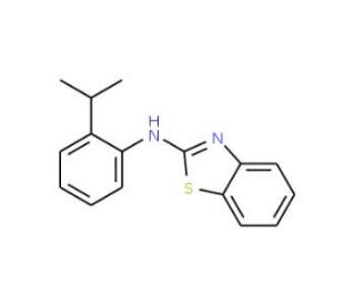Benzothiazol-2-yl-(2-isopropyl-phenyl)-amine - chemical structure image