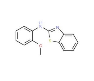 Benzothiazol-2-yl-(2-methoxy-phenyl)-amine (CAS 1843-22-7) - chemical structure image