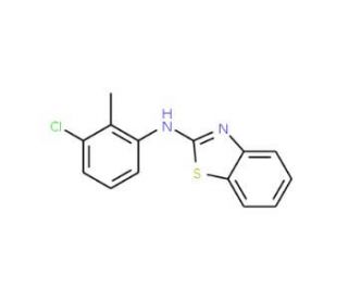 Benzothiazol-2-yl-(3-chloro-2-methyl-phenyl)-amine - chemical structure image
