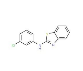 Benzothiazol-2-yl-(3-chloro-phenyl)-amine - chemical structure image