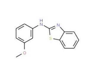 Benzothiazol-2-yl-(3-methoxy-phenyl)-amine (CAS 216502-43-1) - chemical structure image